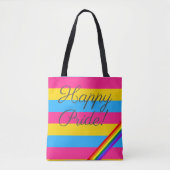 Tote Bag Joyeux drapeau de la Pride (Devant)