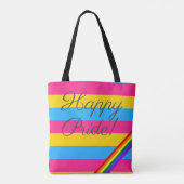 Tote Bag Joyeux drapeau de la Pride (Dos)