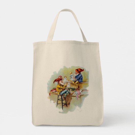 Tote Bag Joyeux elfes de Noël (Dos)
