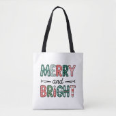 Tote Bag Joyeux et brillant Noël Famille Noël Noël (Devant)