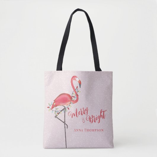 Tote Bag Joyeux et lumineux Noël minimal (Devant)