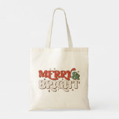 Tote Bag Joyeux et lumineux Noël rétro (Dos)