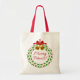Tote Bag Joyeux Fitness Wreath Christmas Fourre-tout