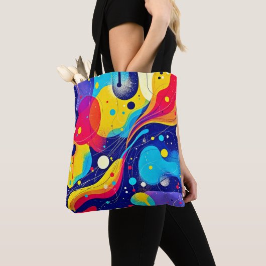 Tote Bag Joyeux Flux d'énergie (De près)