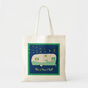 Tote Bag Joyeux Glamper Green Vintage