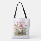 Tote Bag Joyeux Gnome Dans Le Jardin (Dos)