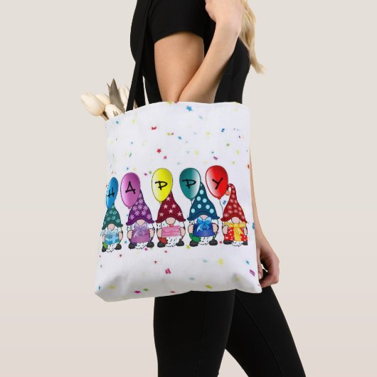 Tote Bag Joyeux Gnomes (De près)