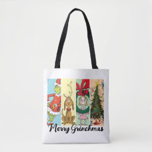 Tote Bag Joyeux Grinchmas Collage de vacances