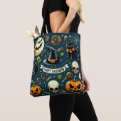 Tote Bag Joyeux Halloween Amusant & Épouvantable (De près)