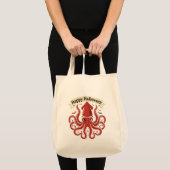 Tote Bag Joyeux Halloween Calmar Géant (Devant (produit))