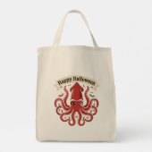 Tote Bag Joyeux Halloween Calmar Géant (Dos)