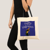 Tote Bag Joyeux Halloween, Chat noir (Devant (produit))