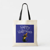 Tote Bag Joyeux Halloween, Chat noir (Dos)
