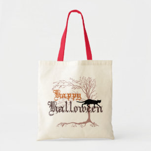 Tote Bag Joyeux Halloween Chat Noir