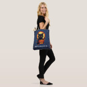 Tote Bag Joyeux Halloween Chat noir avec Halloween Citrouil (Sur le modèle)