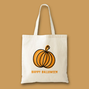 Tote Bag Joyeux Halloween Citrouille