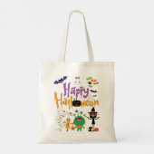 Tote Bag Joyeux Halloween Enfants mignonnes et Éffrayants (Dos)