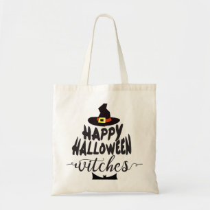 Tote Bag Joyeux Halloween Sorcières Typographie Halloween