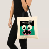 Tote Bag Joyeux Halloween Treat Personnalisé Nom mignon Mon (Devant (produit))