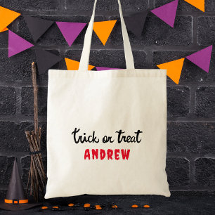 Tote Bag Joyeux Halloween Trick Ou Traiter Les Enfants Mode