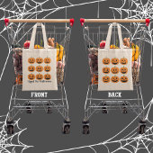 Tote Bag Joyeux Jack-O'-Lanterns Hyped for Halloween