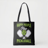 Tote Bag Joyeux Jouer au Pickleball (Devant)