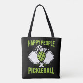 Tote Bag Joyeux Jouer au Pickleball (Dos)