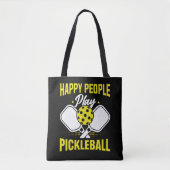 Tote Bag Joyeux Jouer au Pickleball (Devant)