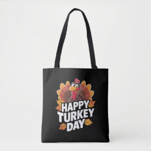 Tote Bag Joyeux Jour de la Turquie Jour de l'Action de grâc