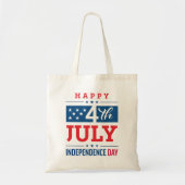 Tote Bag Joyeux Jour de l'Indépendance 4 juillet (Devant)
