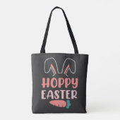 Tote Bag Joyeux jour de Pâques - Drôle lapin mignonne (Dos)