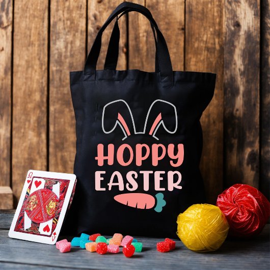 Tote Bag Joyeux jour de Pâques - Drôle lapin mignonne