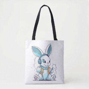 Tote Bag Joyeux Jour de Pâques Oeuf Bunny Funny Joueur Garç