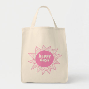 Tote Bag Joyeux Jours - Mauvais Soleil rose - Citation Fill