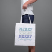 Tote Bag Joyeux Joyeux Joyeux Noël Retro Typographie