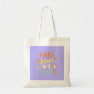 Tote Bag Joyeux, Joyeux, Libre, Motivationnel, Inspirationn