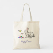 Tote Bag Joyeux Lapin de Pâques (Dos)