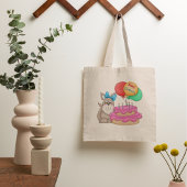 Tote Bag Joyeux Marionnette d'anniversaire
