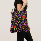 Tote Bag Joyeux Motif de bonbons Halloween (De près)