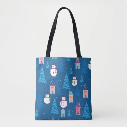 Tote Bag Joyeux Motif de Noël (Devant)