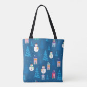 Tote Bag Joyeux Motif de Noël (Dos)