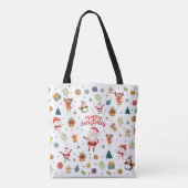 Tote Bag Joyeux Motif de Noël (Dos)