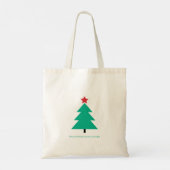Tote Bag Joyeux Noël Arbre Calligraphie (Dos)
