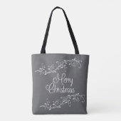 Tote Bag Joyeux Noël Argent (Dos)