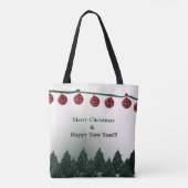 Tote Bag Joyeux Noël, Bonne Année Fourre-tout (Dos)