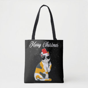 Tote Bag Joyeux Noël Chat Doigt Moyen Rude Xmas Vilain C