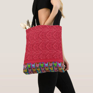 Tote Bag Joyeux Noël Chat Mignon Coloré