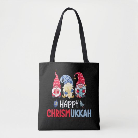 Tote Bag Joyeux Noël Chrismukkah Gnomes Hanoukka Joyeux Noë (Devant)