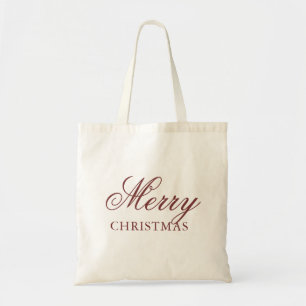 Tote Bag Joyeux Noël Classique Vintage Bourgogne