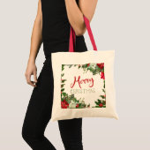 Tote Bag Joyeux Noël de verdure (Devant (produit))